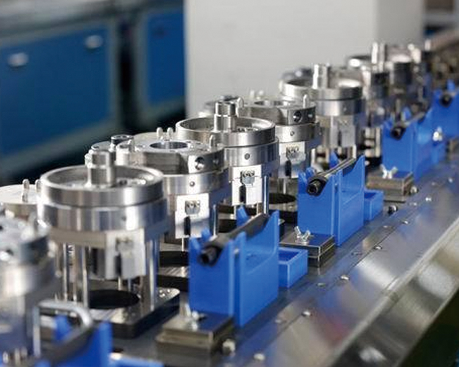 Linha de produção de montagem automática de peças do corpo da bomba